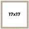 17x17 Thin Barnwood Picture Frame with UV-Resistant Acrylic & Acid Free Backing, Available in 2 Paint Finishes - Grey and Black